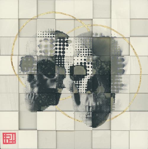 Requiem 8 | Mixed Media by Phillip Hua. Item made of paper