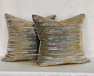 Barcode velvet | Sham in Linens & Bedding by Le Studio Anthost. Item made of fabric with fiber