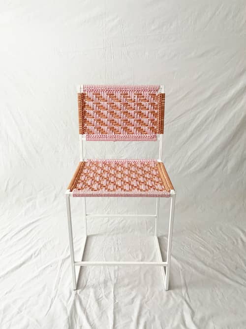 The Georgia Chair | Dining Chair in Chairs by Becca Van K. Item made of steel with fiber works with contemporary & eclectic & maximalism style