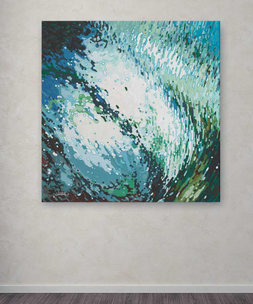 Tide Embrace | Prints by Margaret Juul | Bank OZK in St. Petersburg. Item composed of synthetic