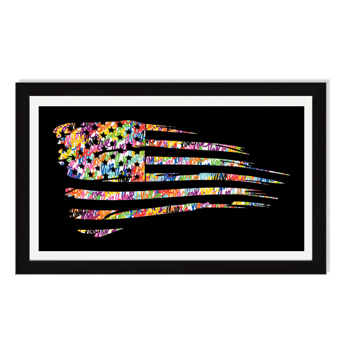 American Love Flag | Prints by Ruben Rojas. Item composed of paper