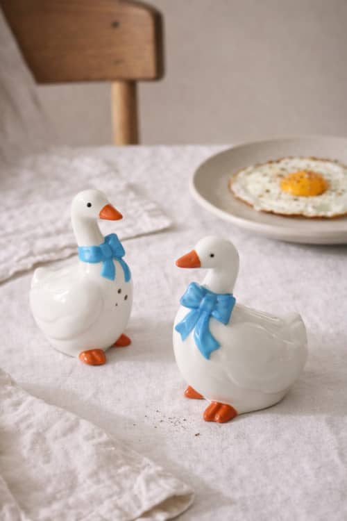 A Goose Seasoning Bottle – Handcrafted Ceramic Spice Bottle | Dinnerware by 4AM Product Design. Item composed of ceramic