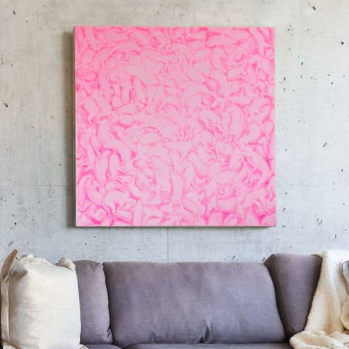 "Pig Pile 2" ~ Painting | Oil And Acrylic Painting in Paintings by Michael Kerbow. Item composed of canvas compatible with contemporary style
