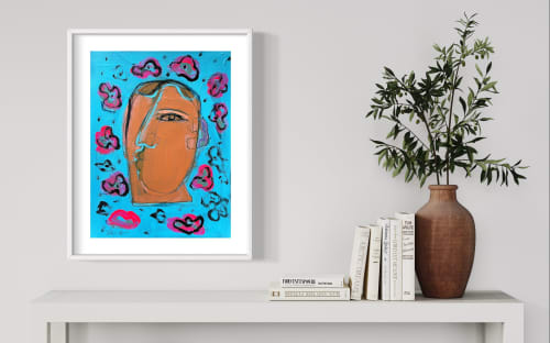 Gisela | Prints in Paintings by Rebecca Jack. Item made of paper