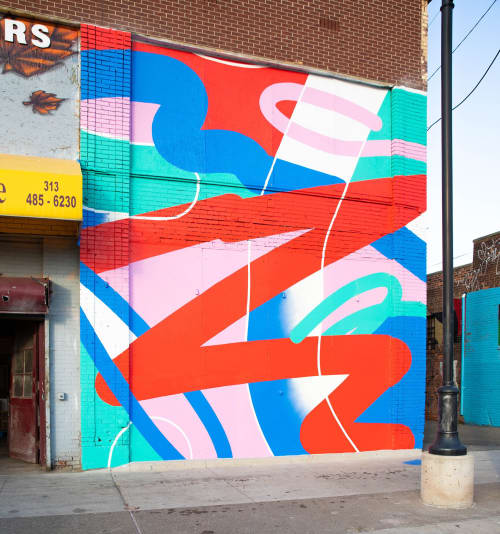 Detroit Eastern Market Mural | Street Murals by Joe Geis. Item made of synthetic