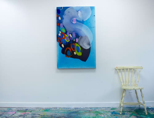 Rush of Love | Oil And Acrylic Painting in Paintings by Claire Desjardins. Item composed of canvas