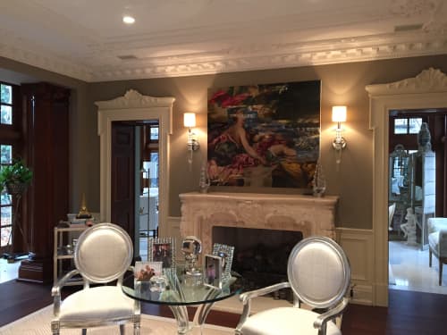 Commission | Oil And Acrylic Painting in Paintings by simon casson. Item composed of canvas