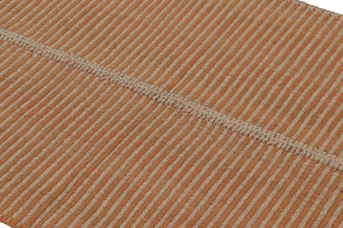 Rug & Kilim's Accent Kilim, Beige with Orange Textural | Area Rug in Rugs by Rug and Kilim