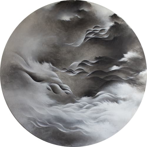 Carried by light | Mixed Media in Paintings by Francesca Borgo. Item made of canvas works with minimalism & contemporary style