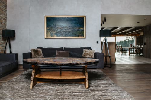 Oval Olive | Coffee Table in Tables by Artefakty Vacek. Item compatible with japandi and eclectic & maximalism style