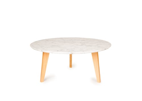 LUNA coffee table | Tables by SHIPWAY living design. Item made of wood & marble