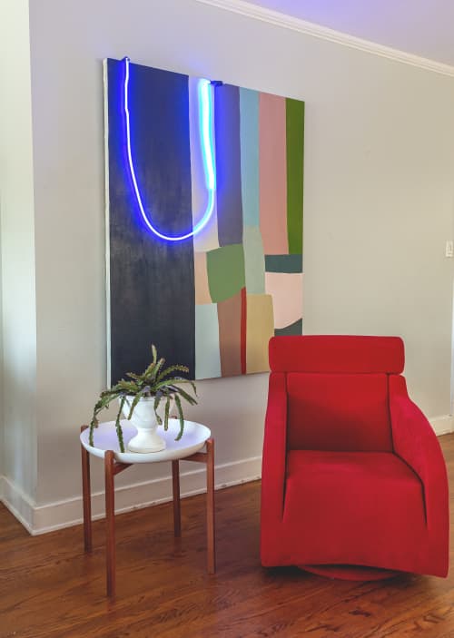 Slow Bend | Oil And Acrylic Painting in Paintings by Heidi Conrod. Item made of canvas with synthetic