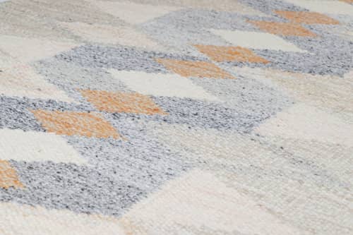 Rug & Kilim’s Scandinavian Rug in Beige and Gray, with Blue | Area Rug in Rugs by Rug and Kilim