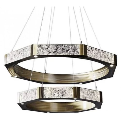 KA1940 GLACIER | Chandeliers by alanmizrahilighting | New York in New York. Item composed of brass and glass