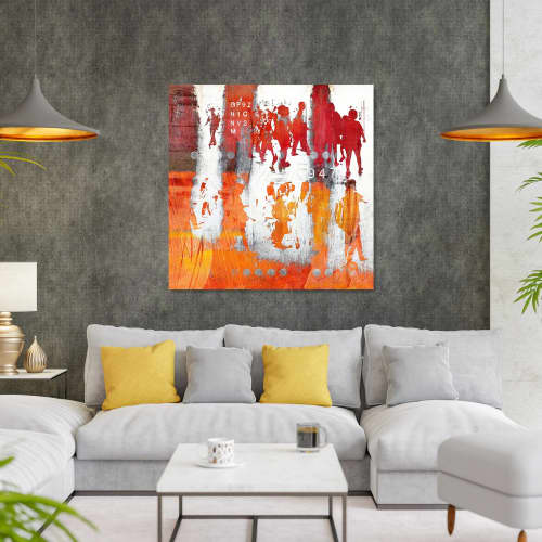 HUMAN CROWD VI | Prints by Sven Pfrommer. Item composed of canvas in urban style