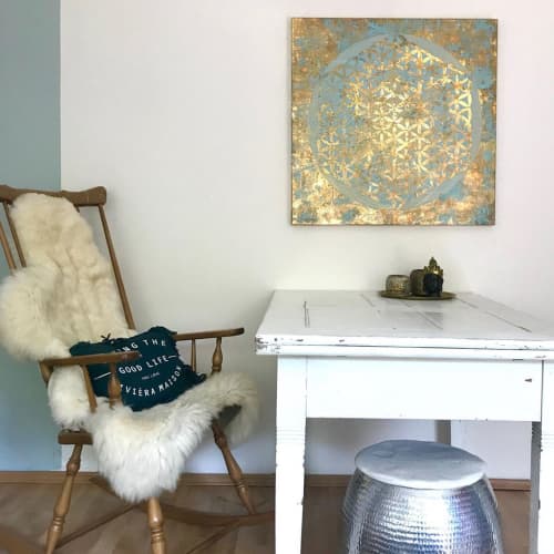 Flower of Life | Mixed Media by Natalia Schaefer - Natalias Art. Item made of synthetic