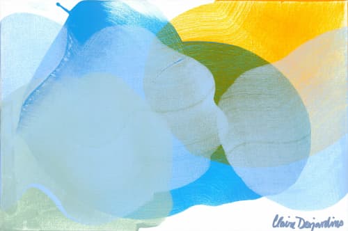 Sunny Days 01 | Oil And Acrylic Painting in Paintings by Claire Desjardins. Item composed of canvas and synthetic