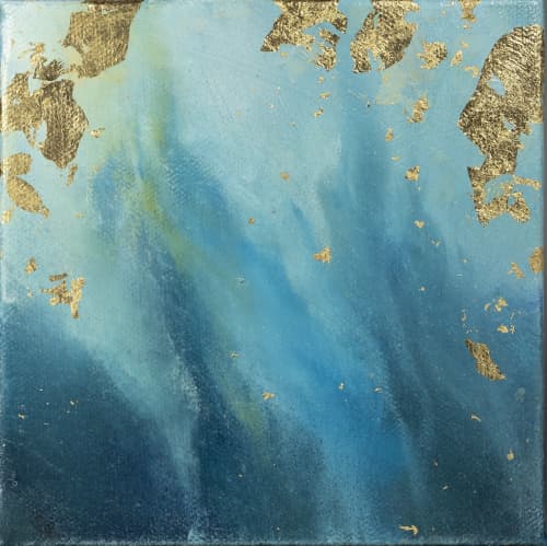 The Ocean's Call IV | Oil And Acrylic Painting in Paintings by Valerie Ostenak. Item made of canvas