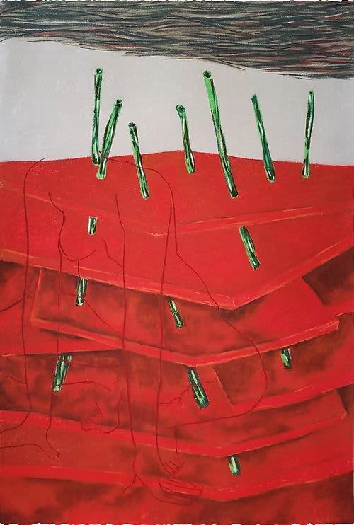 North Dakota Access Pipeline | Drawings by Elvira Dayel. Item composed of paper