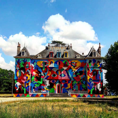 Colorful Mural | Murals by Louis Lambert aka 3ttman | Festival LaBel Valette in Pressigny-les-Pins