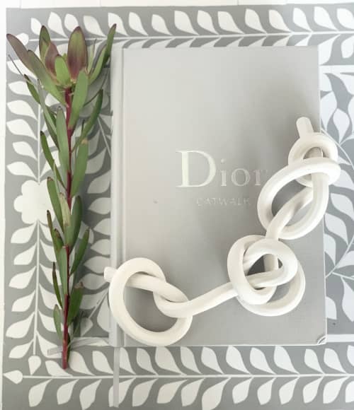 Chain Knot Series | Sculptures by Purely Porcelain. Item made of ceramic works with minimalism & mid century modern style