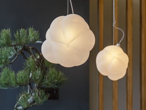 Quilted Pendant Light | Pendants by Esque Studio. Item made of glass