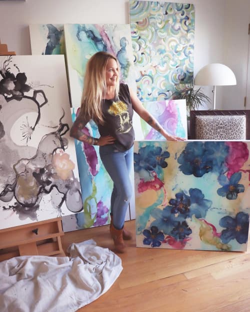 menagerie | Mixed Media by Amanda M Moody. Item made of synthetic