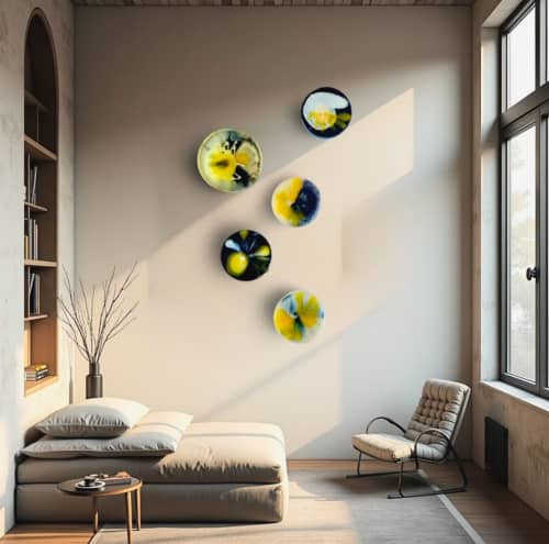 Discobolo Black | Murals by Wall Art Object by Betti Brillembourg. Item made of synthetic