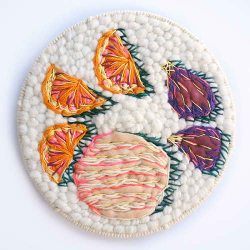 Garden Plate | Tapestry in Wall Hangings by Cristina Ayala