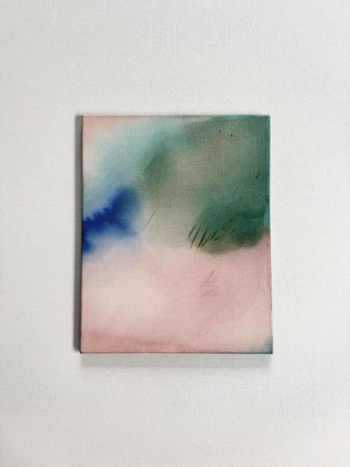 baking bread to slow down the world | Oil And Acrylic Painting in Paintings by Leah Lavelle. Item made of canvas works with contemporary & transitional style