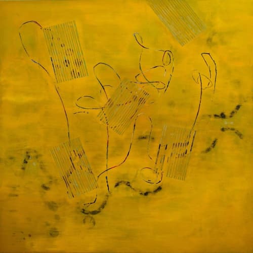 Manifest Destiny IV | Oil And Acrylic Painting in Paintings by Marie Bourget. Item made of canvas