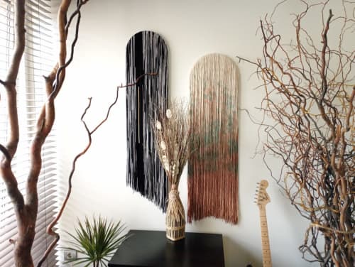 KEDI'S-Macrame Wall Art, Fiber Art, Boho Wall Hanging | Tapestry in Wall Hangings by Magdyss Boutique. Item composed of cotton and fiber in boho or contemporary style