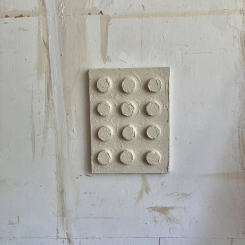 ‘Dapple’ | Wall Sculpture in Wall Hangings by Greyya Jay. Item made of cement works with minimalism & japandi style