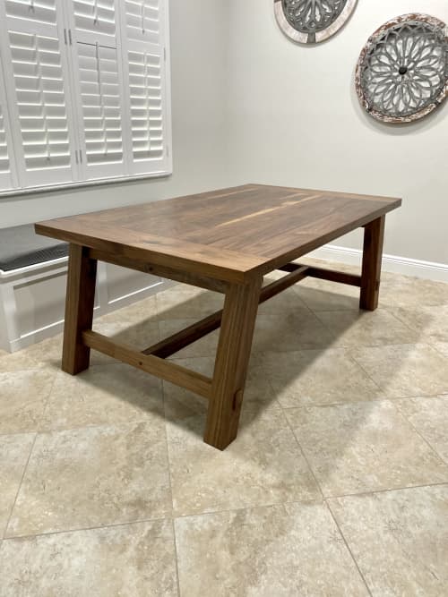 Modern Farmhouse Dining Table | Tables by Wolfkill Woodwork. Item composed of wood
