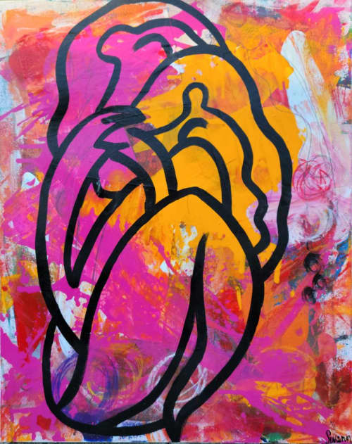Cocoon | Mixed Media by Swann Freslon. Item composed of canvas & synthetic