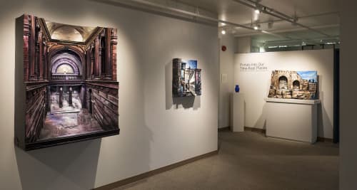 "As Above, So Below" | Oil And Acrylic Painting in Paintings by Heather Kocsis. Item made of wood & synthetic compatible with contemporary and transitional style