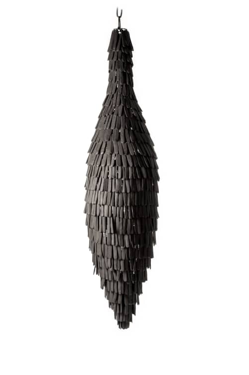 Mud Ceramic Leaf Pod | Pendants by Mud Studio, South Africa. Item made of ceramic