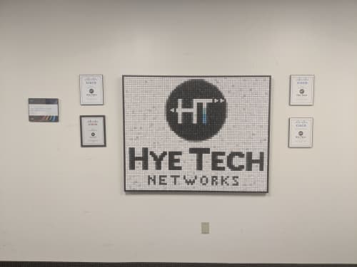 Hye Tech logo | Wall Hangings by Erik Jensen Art | Hye Tech Network and Security Solutions in Phoenix