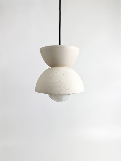 Vela Pendant | Pendants by AND Ceramic Studio. Item made of stoneware works with mid century modern & contemporary style