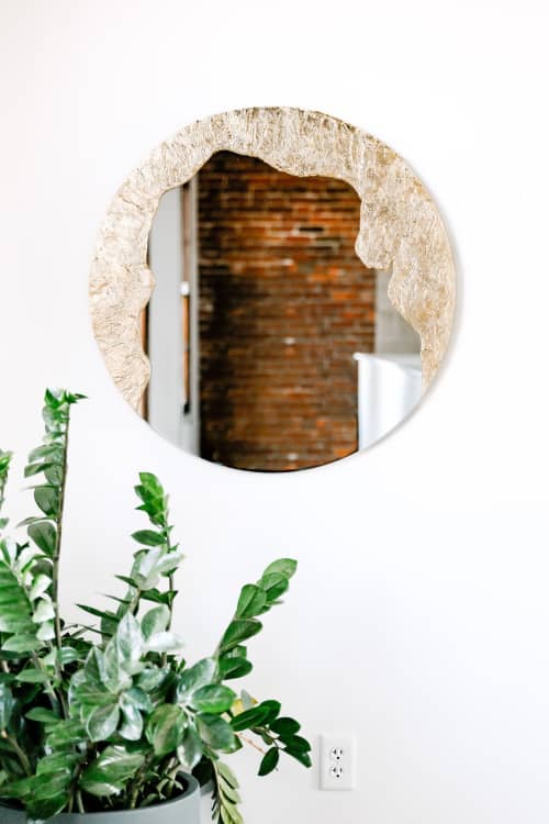 "Glissando Edge" | Mirror in Decorative Objects by Candice Luter Art & Interiors. Item made of glass