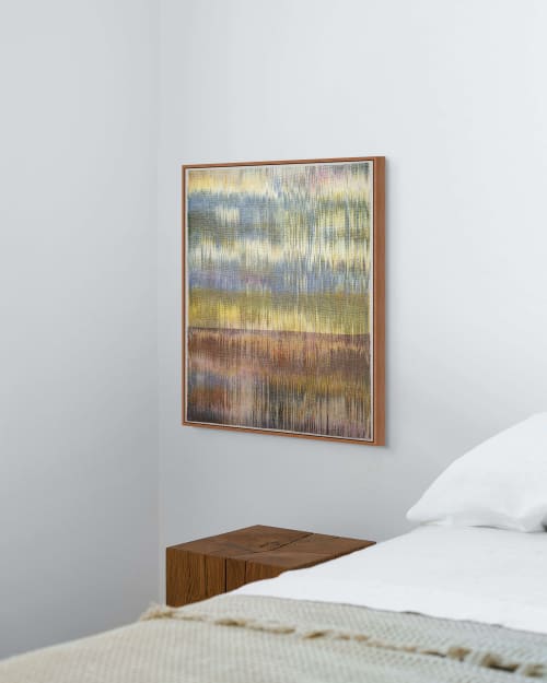Painted Sunrise II | Tapestry in Wall Hangings by Jessie Bloom Studio. Item made of cotton works with mid century modern & contemporary style