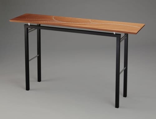 Miscanthus | Console Table in Tables by Carol Jackson Furniture. Item composed of wood & aluminum compatible with minimalism and contemporary style