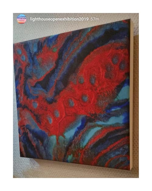 Undertow | Oil And Acrylic Painting in Paintings by Soulscape Fine Art + Design by Lauren Dickinson | Wolverhampton in Wolverhampton. Item composed of synthetic