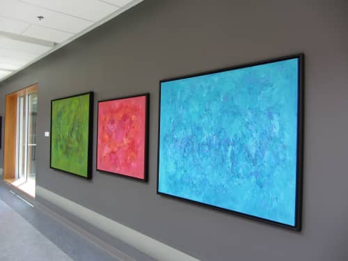 Chakra Healing Series | Oil And Acrylic Painting in Paintings by Candace Wilson Art Studio | Peterborough Regional Health Centre in Peterborough. Item made of canvas with synthetic