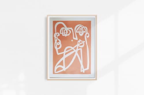 Rosalee | Oil And Acrylic Painting in Paintings by Claire Stapleton. Item made of paper & synthetic