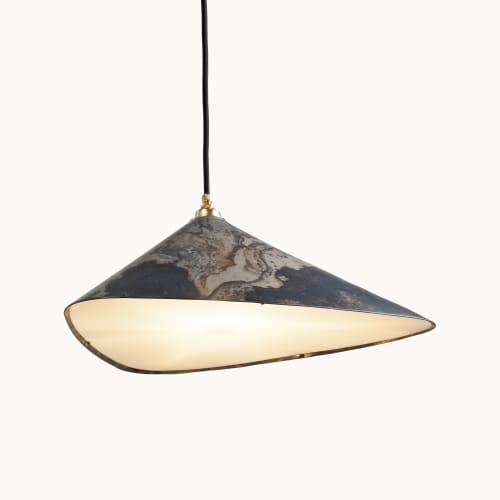 Emily I Pendant Light Oxid | Pendants by MOSS Objects. Item made of oak wood with steel works with contemporary & modern style