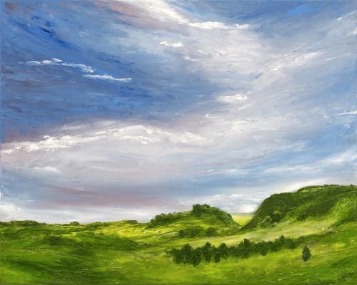 Breath of Skye | Oil And Acrylic Painting in Paintings by Kate Wilson Fine Art. Item composed of canvas & synthetic compatible with contemporary and modern style