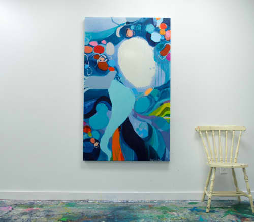 A Woman Named Emory | Oil And Acrylic Painting in Paintings by Claire Desjardins. Item made of canvas with synthetic