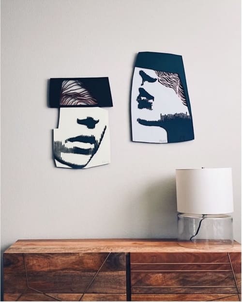 Wood Sculpture by Strider Patton Wescover Wall Hangings