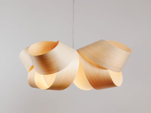 Pendant Krabbe Veneer Lamp Manually Crafted | Pendants by Traum - Wood Lighting | La plata in Almagro. Item composed of wood